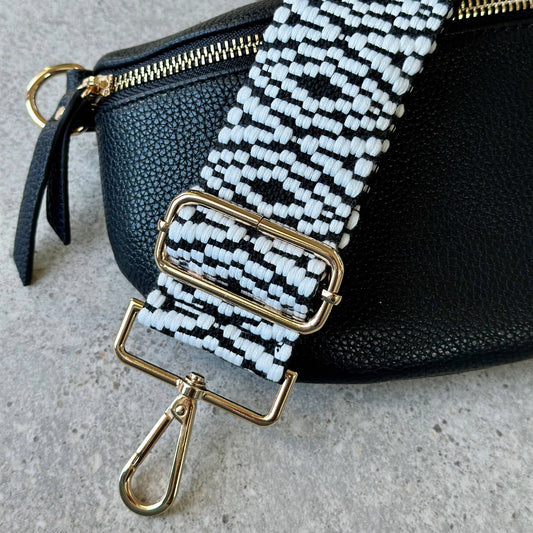 Black & White Bag Strap