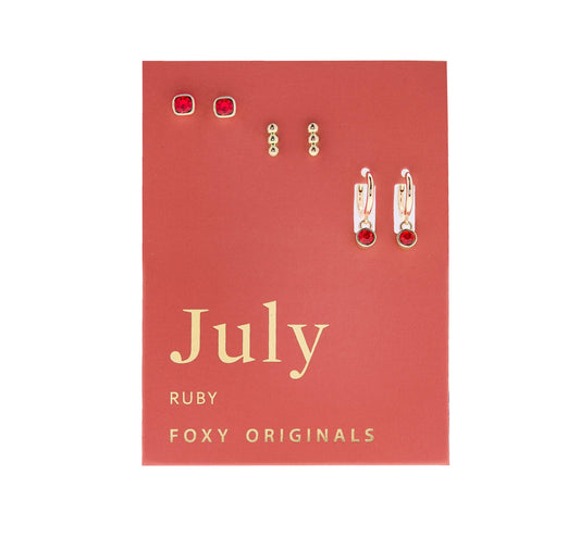 July Birthstone Earrings