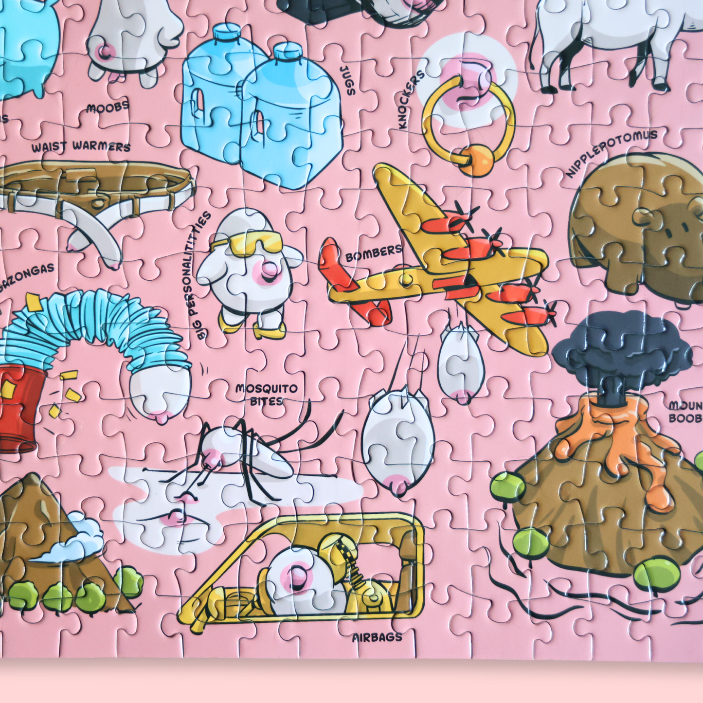 Tit's A Puzzle - Funny Boob Themed 1000 Piece Jigsaw Puzzle