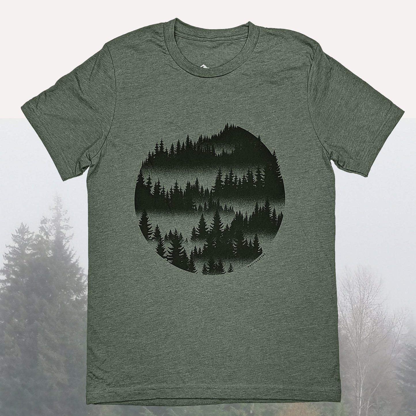 Misty Forest Adult Unisex T-shirt