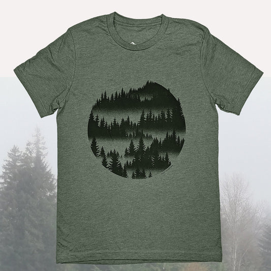 Misty Forest Adult Unisex T-shirt