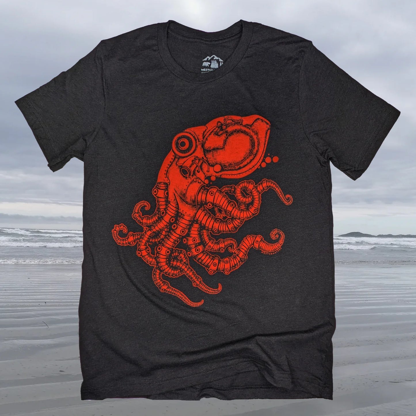 Steampunk Octopus Adult unisex T-shirt