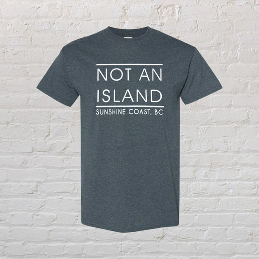 Not an Island -mens T-shirt