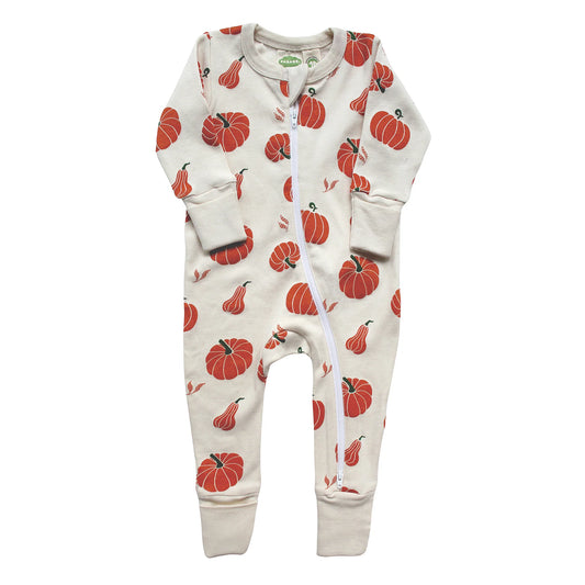 Organic Cotton Romper Pumpkins