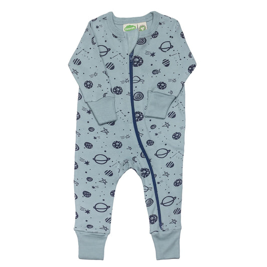 Romper Organic Cotton 2-way zip  Space