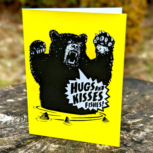 Hugs and Kisses Fishes Art Card