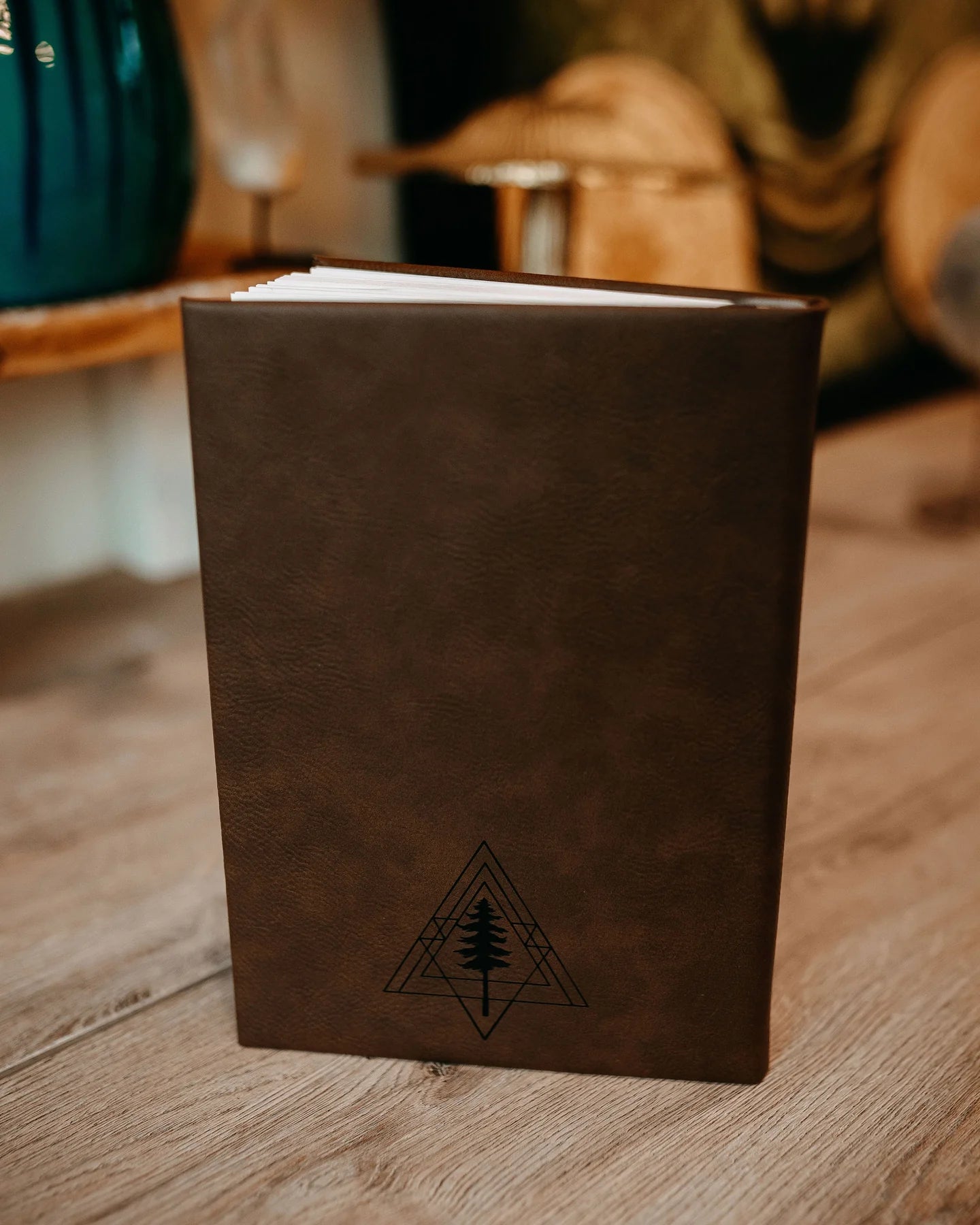 Engraved Tree Mandala Journal