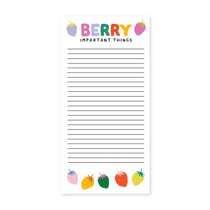 Berry Important Things - Notepad