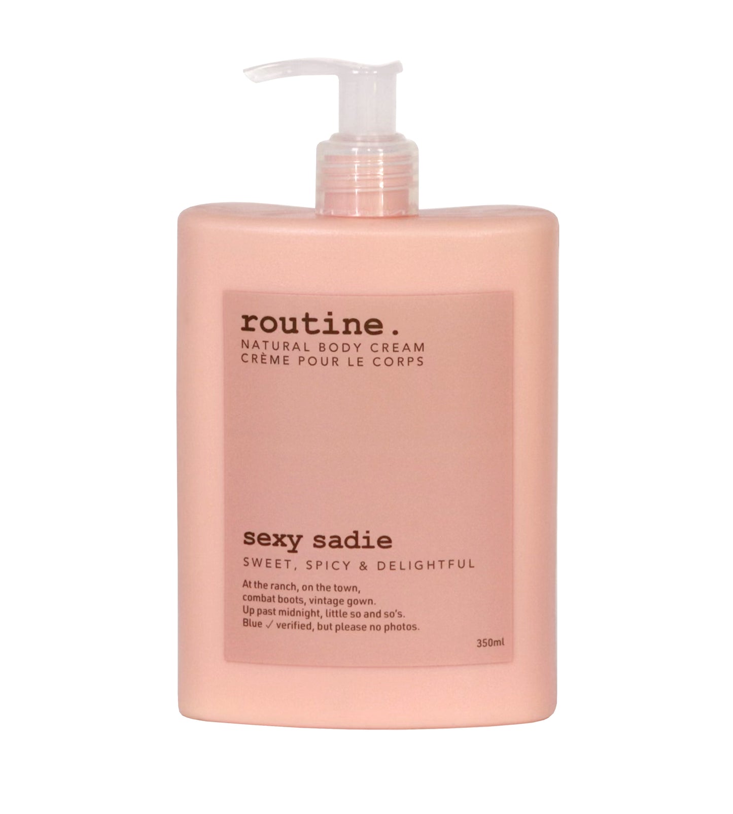 Sexy Sadie Natural Body Cream - Routine Cream