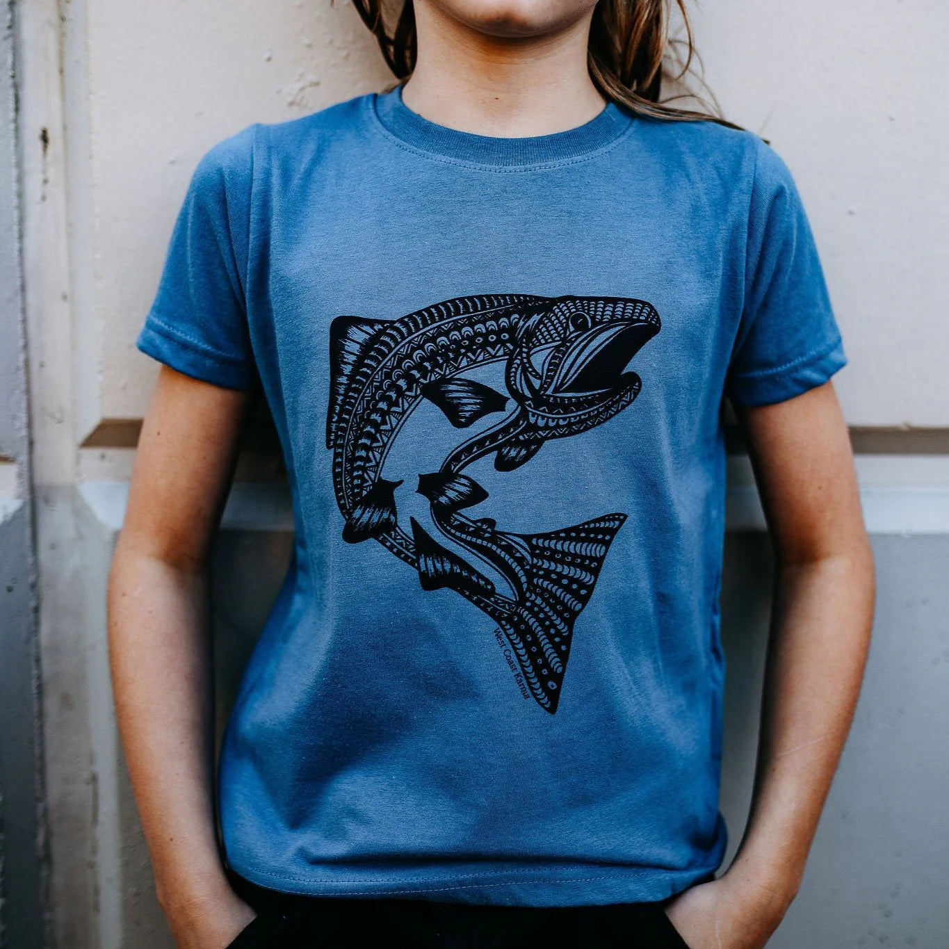 Jumping Salmon Youth T-shirt