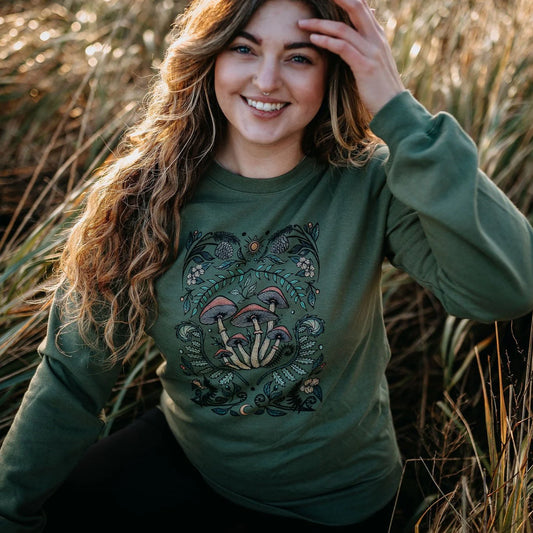 Cottage Mushroom Crew Sweatshirt