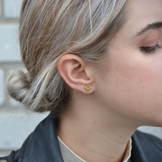 Maple Leaf Stud Earings