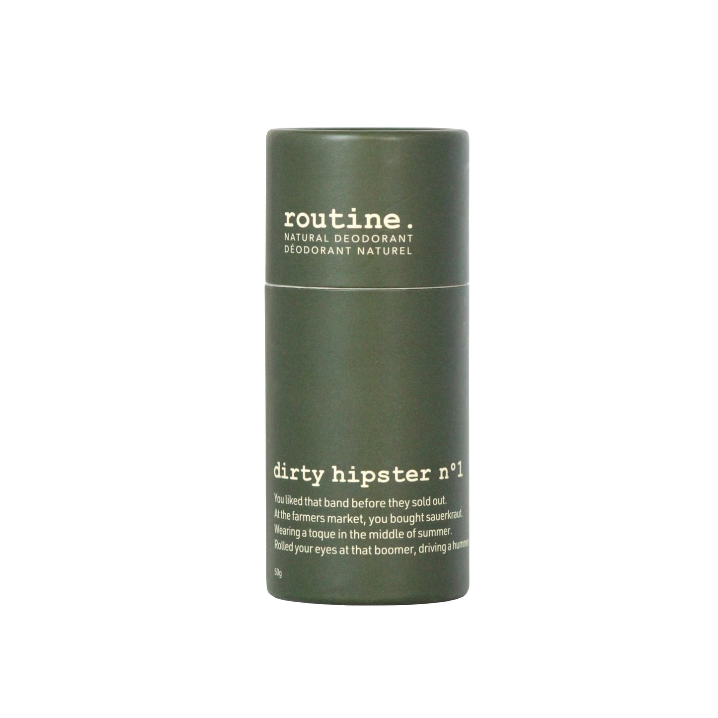 Dirty Hipster Natural Deodorant Stick - Routine Cream