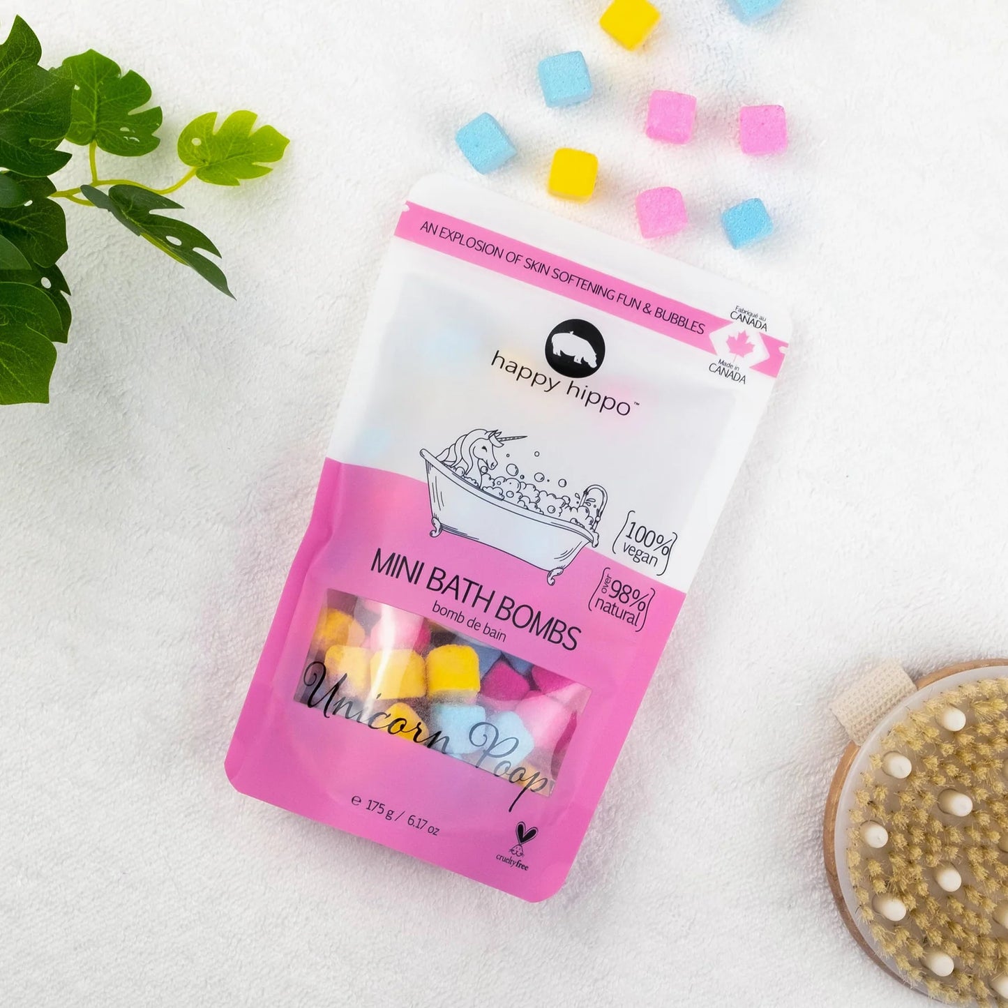 Mini Bubble Bath Bombs-Happy Hippo