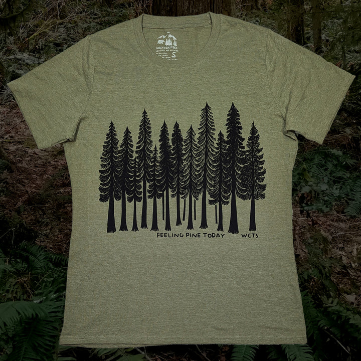 Feeling Pine Today Womens Crew T-shirt