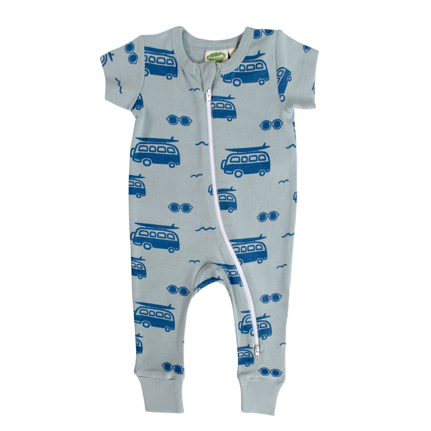 Signature Print '2-Way' Zip Romper - Short Sleeve: Watermelons / 12-18 Months