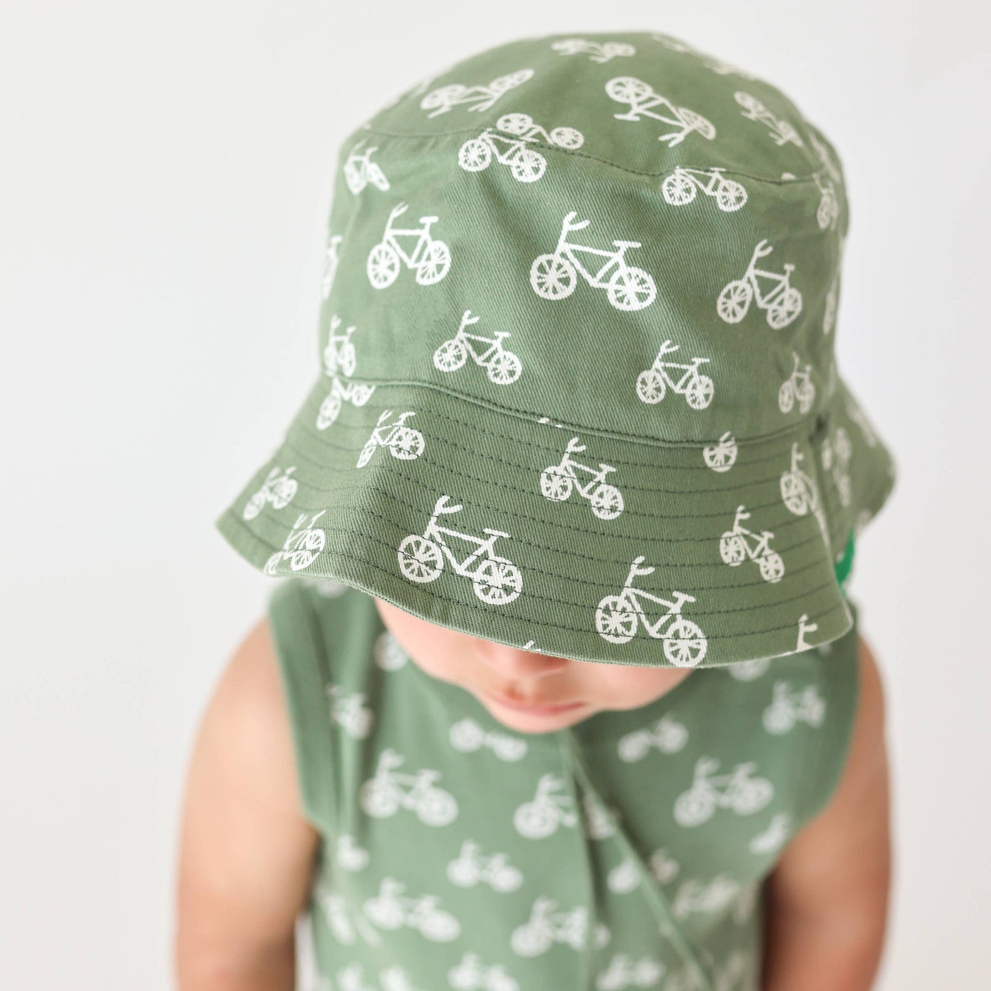 Reversible Organic Cotton Bucket Hats: Medium (12-24 Months) / Pineapples and Honey