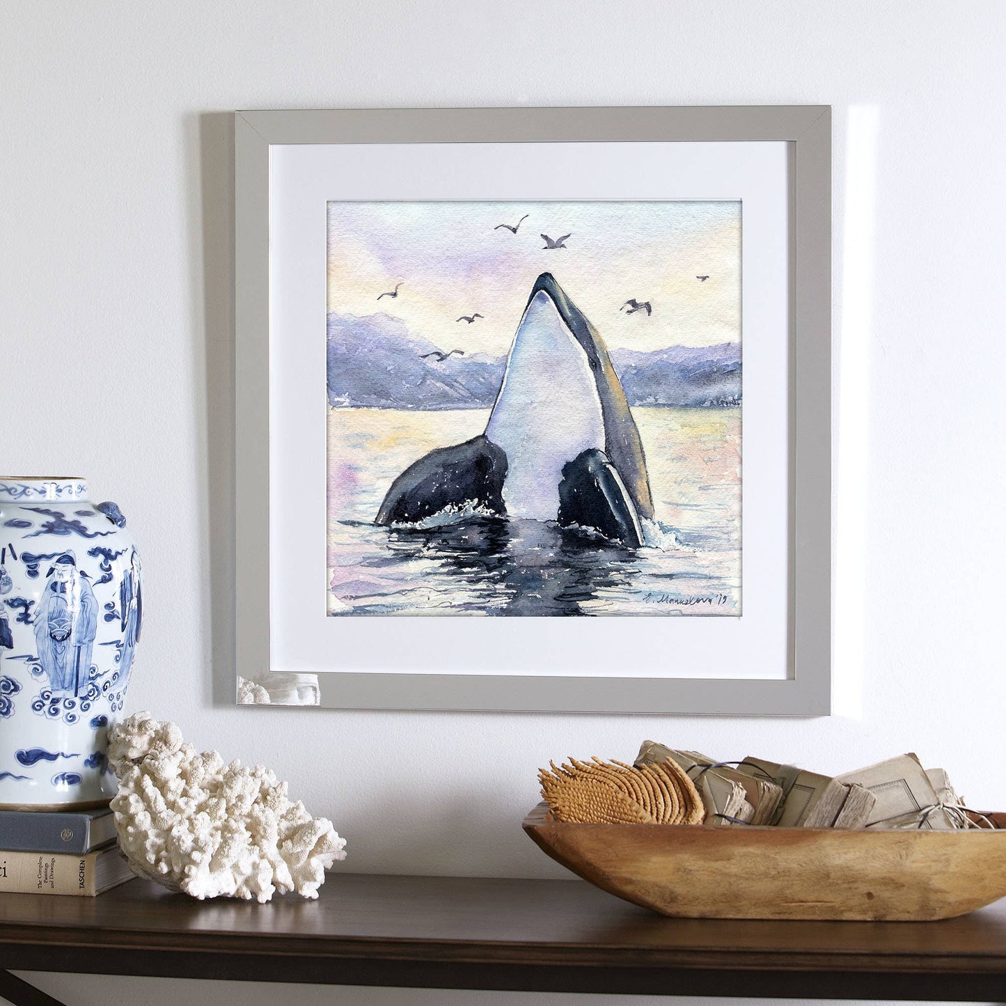 Freja - Orca Killer Whale Art Print