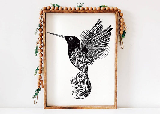 Hummingbird Print