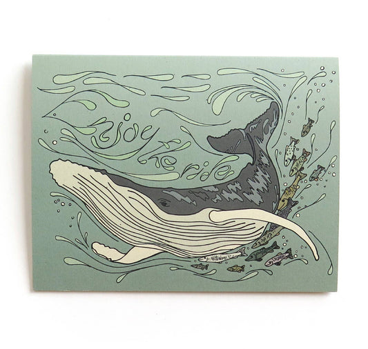 Enjoy the Ride Whale Card