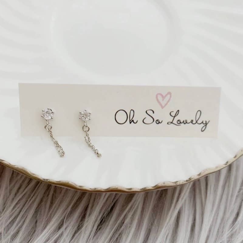 Blair chain stud earrings