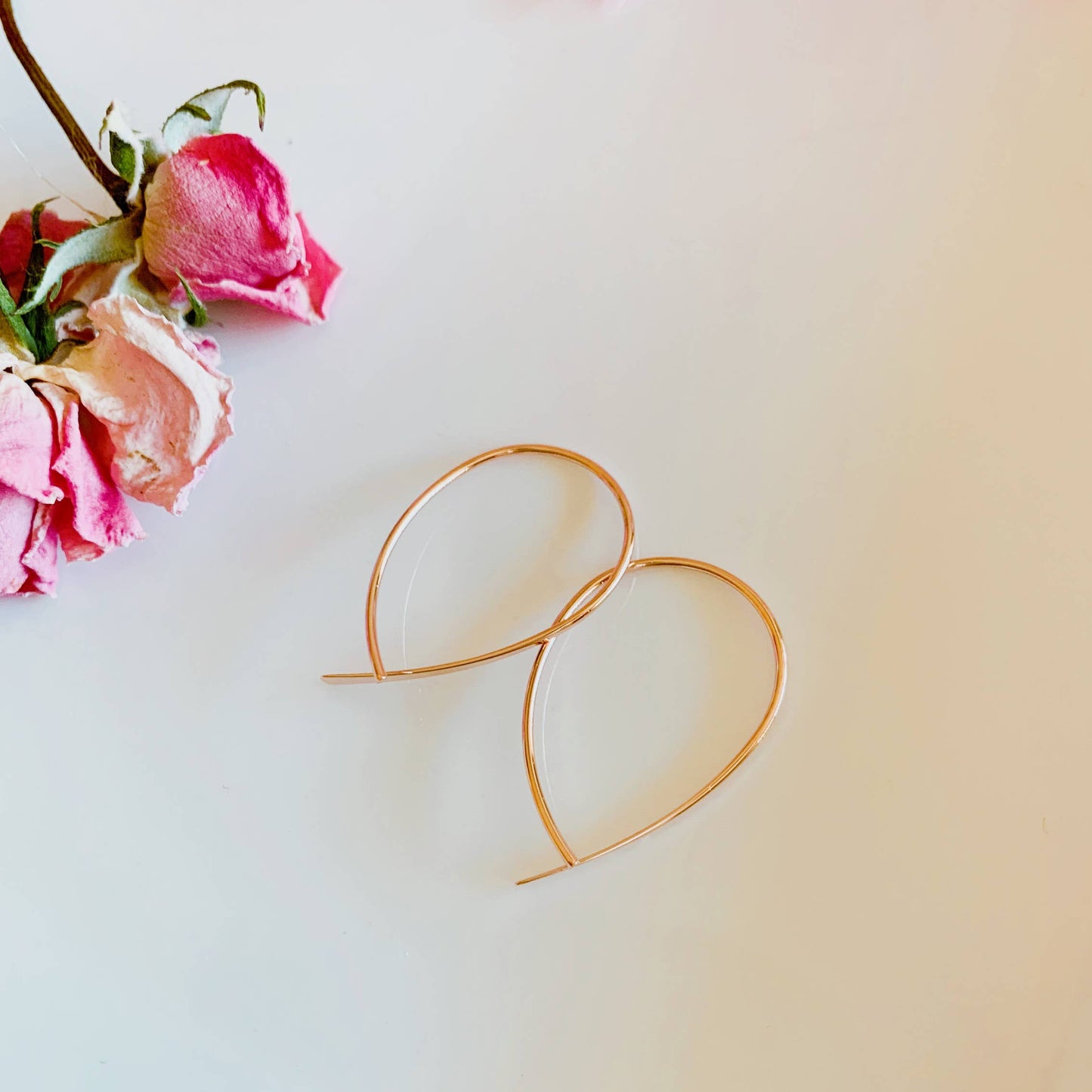 Mel Drop Wire Earrings