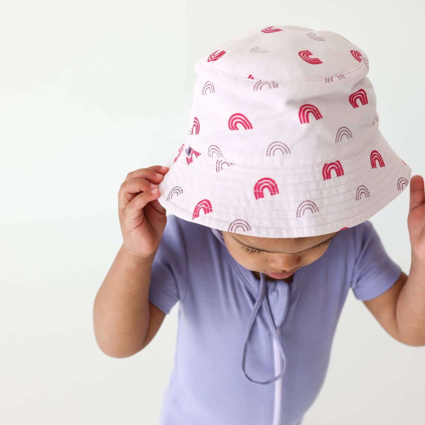 Reversible Organic Cotton Bucket Hats: Small (6-12 Months) / Pineapples and Honey