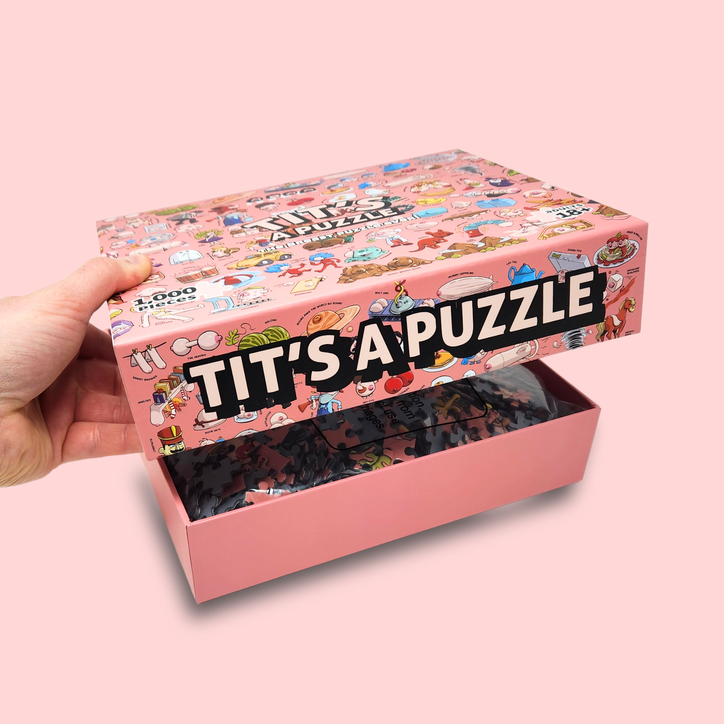 Tit's A Puzzle - Funny Boob Themed 1000 Piece Jigsaw Puzzle
