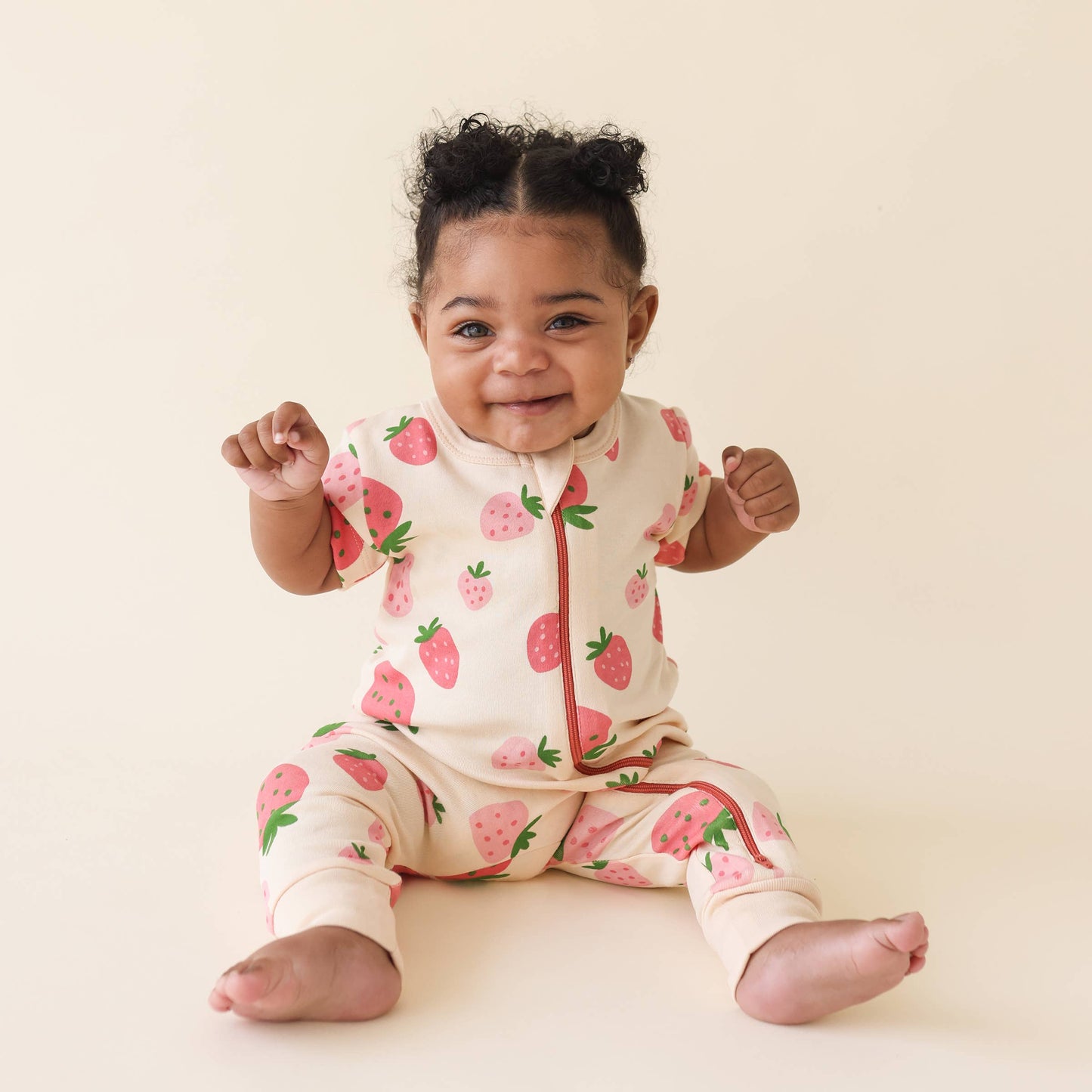 Signature Print '2-Way' Zip Romper - Short Sleeve: Watermelons / 12-18 Months