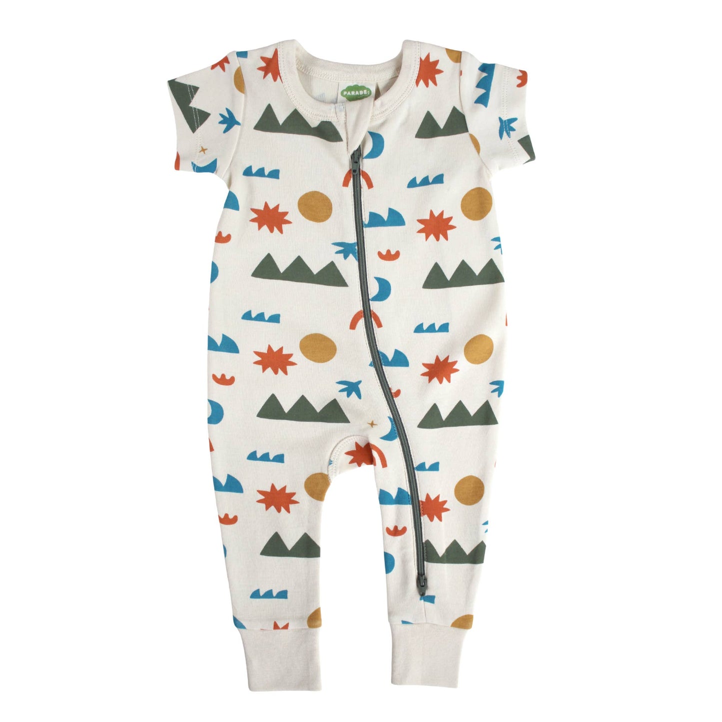 Signature Print '2-Way' Zip Romper - Short Sleeve: Oh Canada / 6-12 Months