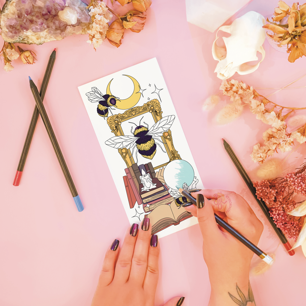 Bumblebee Moondance Temporary Tattoo