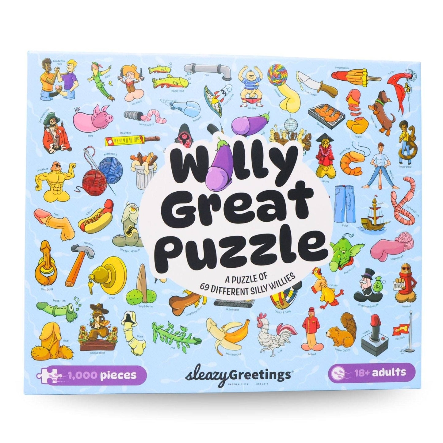 Willy Great Puzzle - Funny Penis 1000 Piece Jigsaw Puzzle