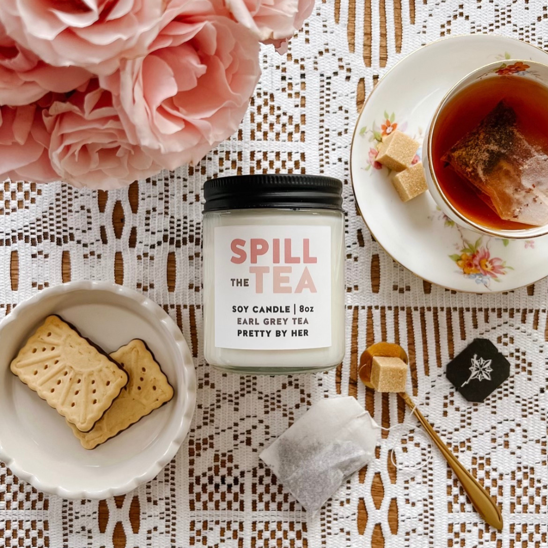 Spill The Tea -Spring Candle-pretty by her