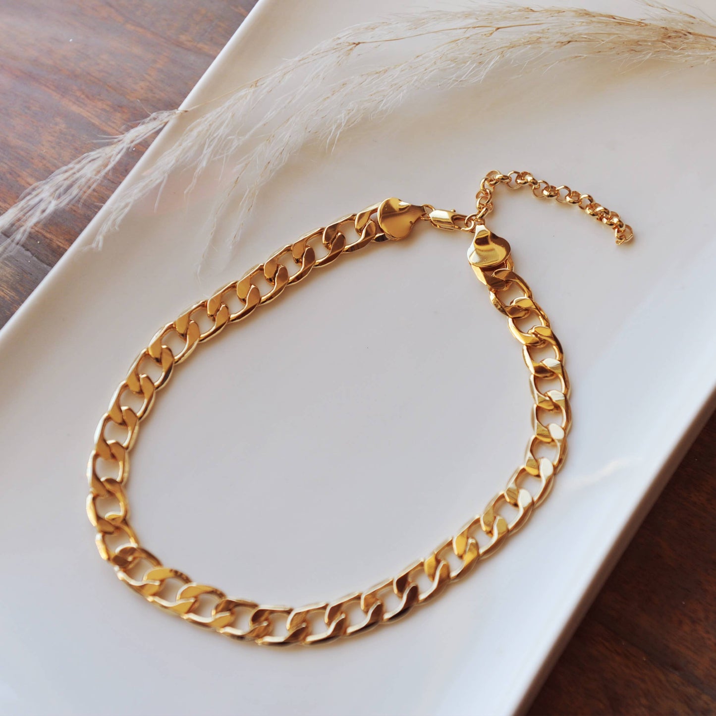 Chunky Flat Link Necklace