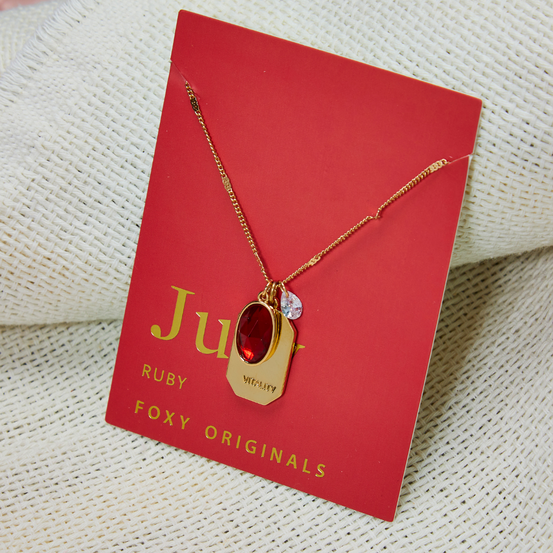 July Birthstone Necklace | Birthday Jewelry