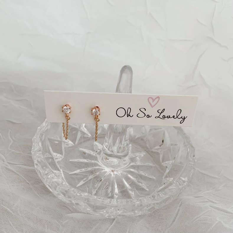 Blair chain stud earrings