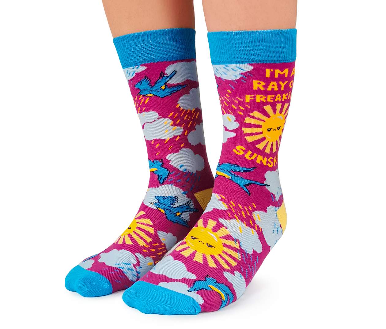 Ray of Sunshine Socks - S/M (Women)