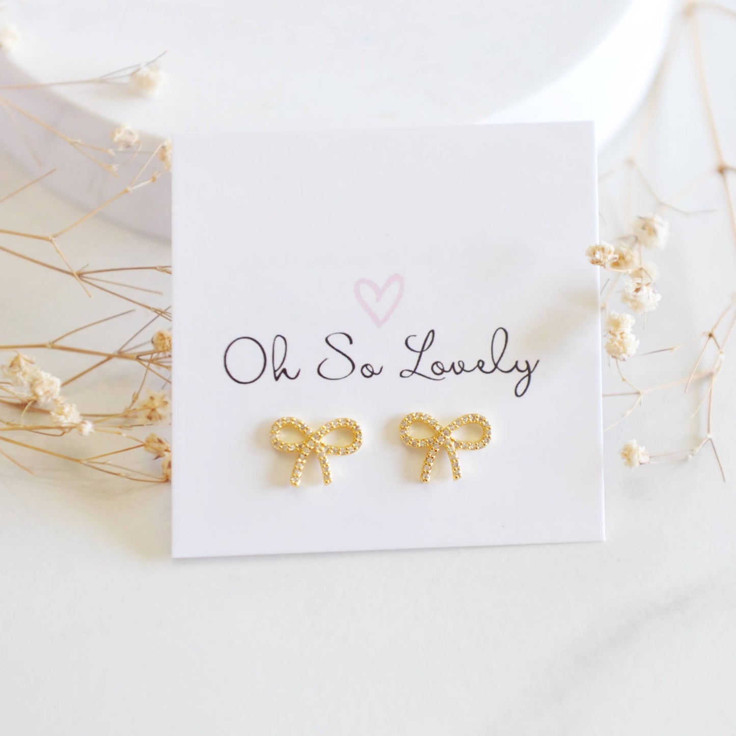 Bow Stud Earrings