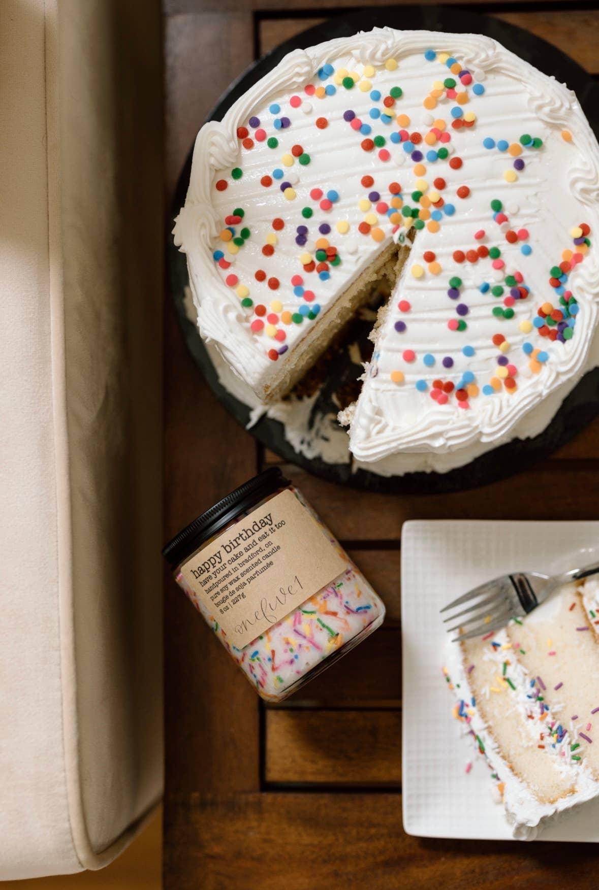 Happy birthday soy candle BIRTHDAY GIFT IDEA