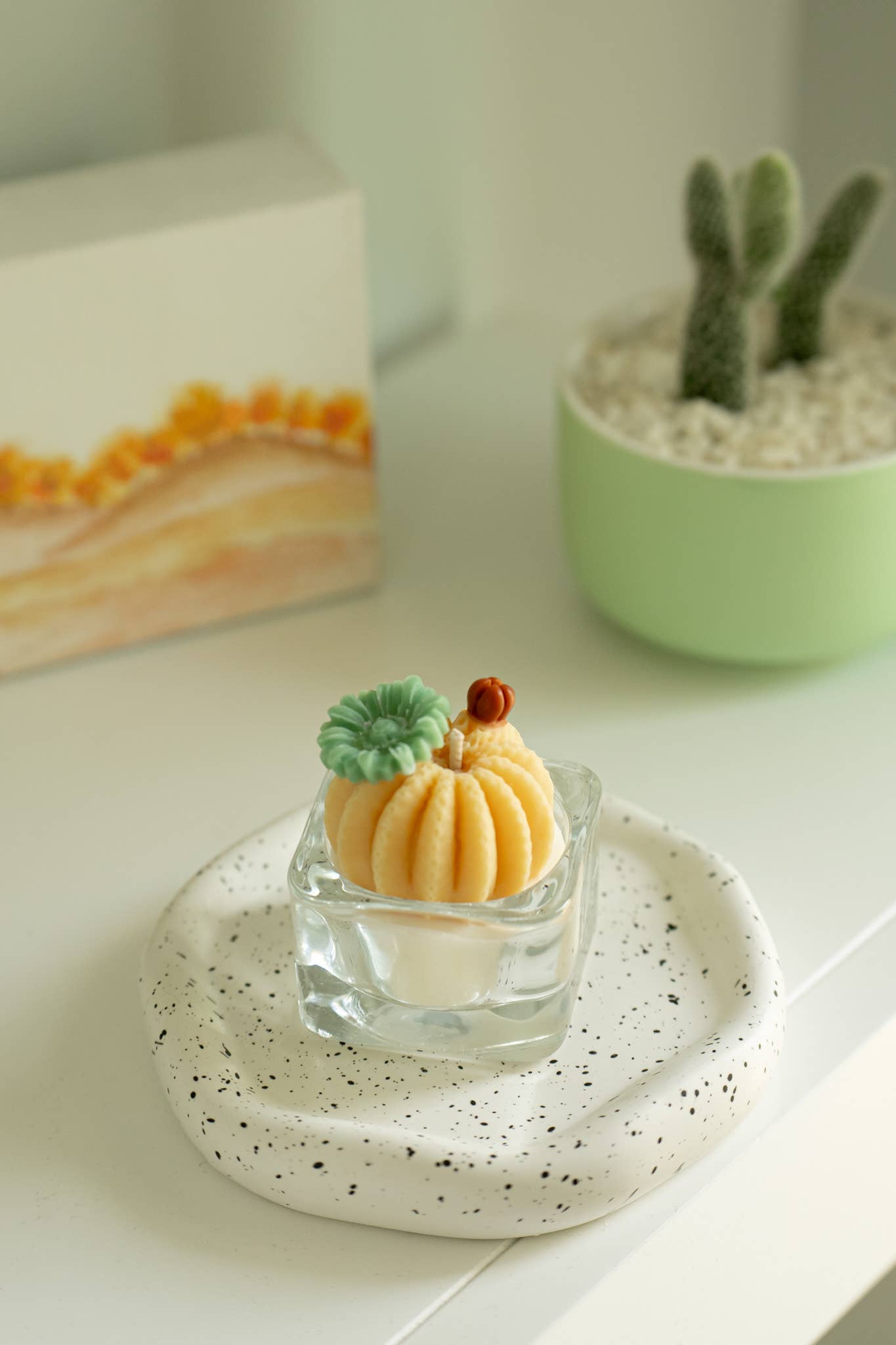 Barrel Cactus Tealight Candles