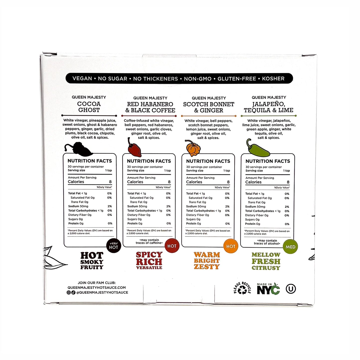 Queen Majesty Hot Sauce Set