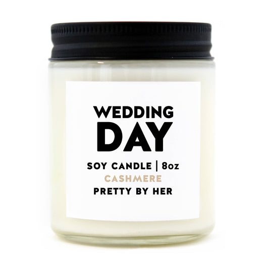 Wedding Day-Soy Wax Candle-pretty by her