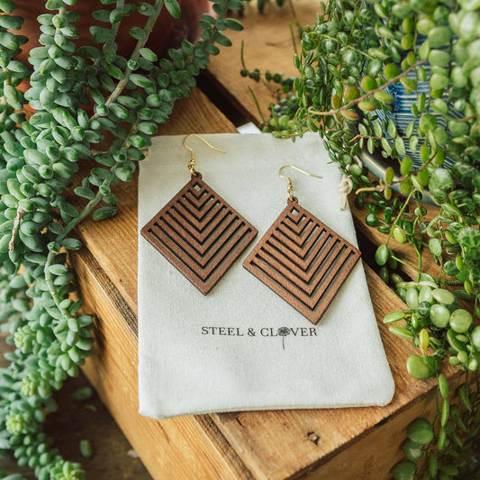 Cobi Geometric Wooden Earrings