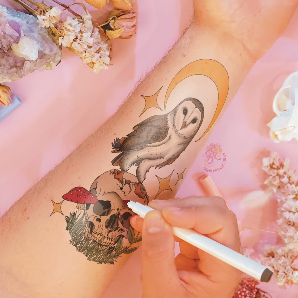 Wisdom in the Pines Temporary Tattoo