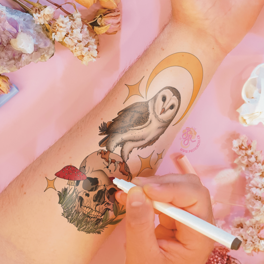 Wisdom in the Pines Temporary Tattoo