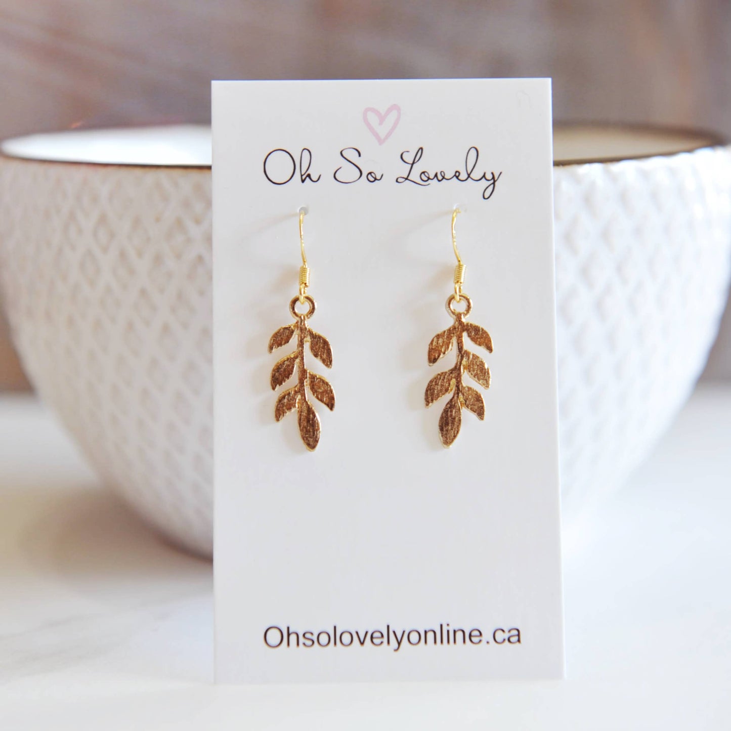 Della Leaf Earrings 