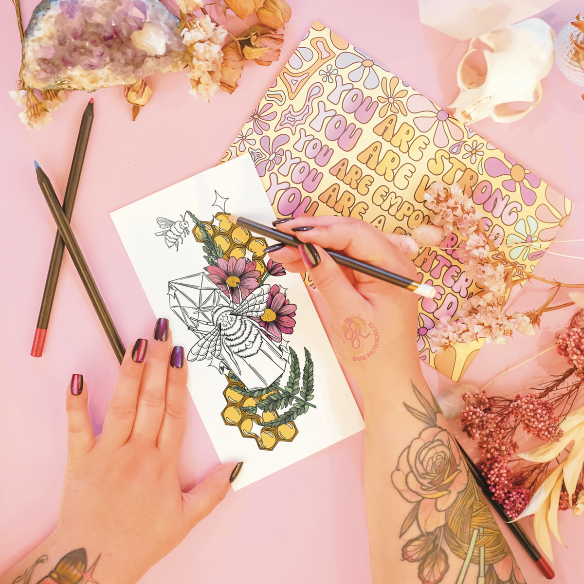 Crystallized Honey Temporary Tattoo