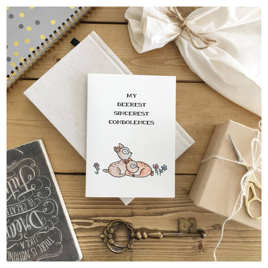 Sympathy – “Deerest Sincerest Condolences” Sympathy Card