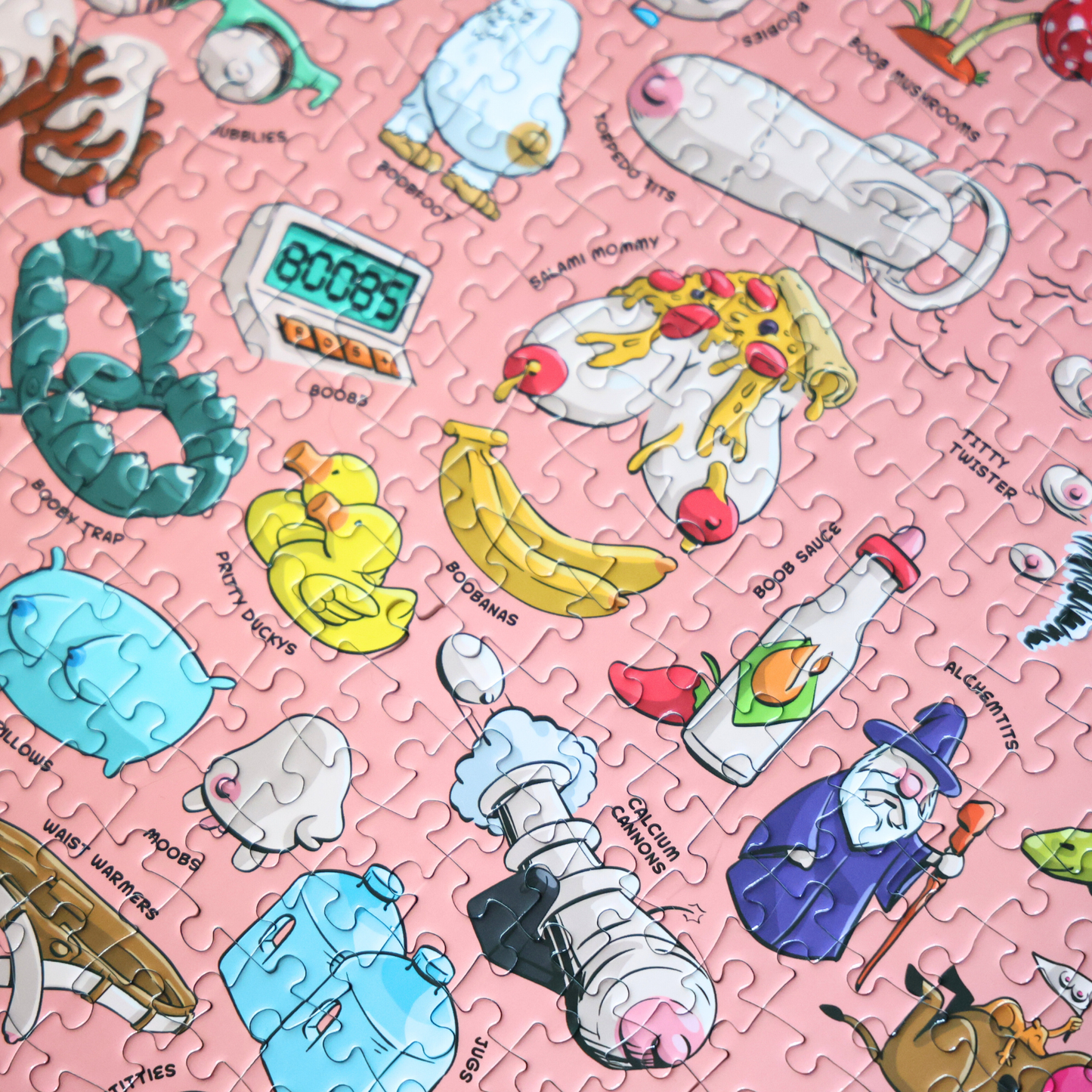 Tit's A Puzzle - Funny Boob Themed 1000 Piece Jigsaw Puzzle