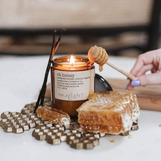 Oh honey- soy wax candle SPRING